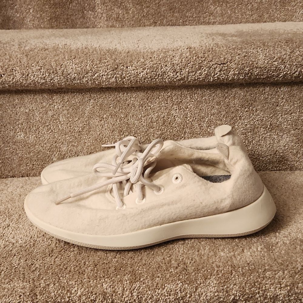 Allbirds "Mizzle" Cream Wool Lounger Sneakers Men's 10 Women's 11-11.5
